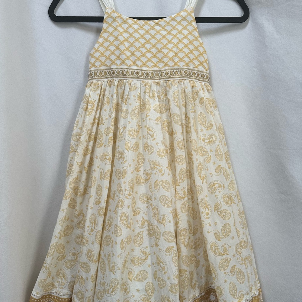💎NEW! H&M Girls Gold Peacock Dress